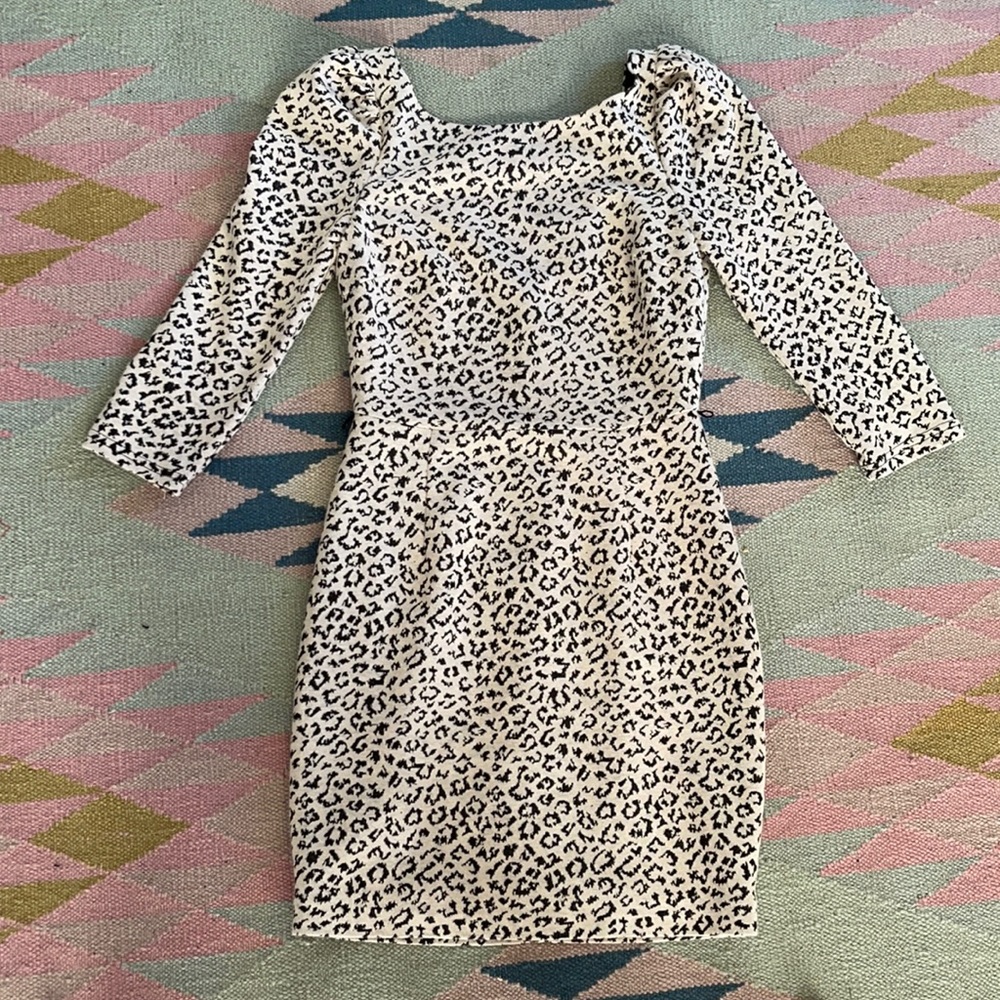 Open back cheetah mini dress